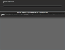 Tablet Screenshot of jobstud.com
